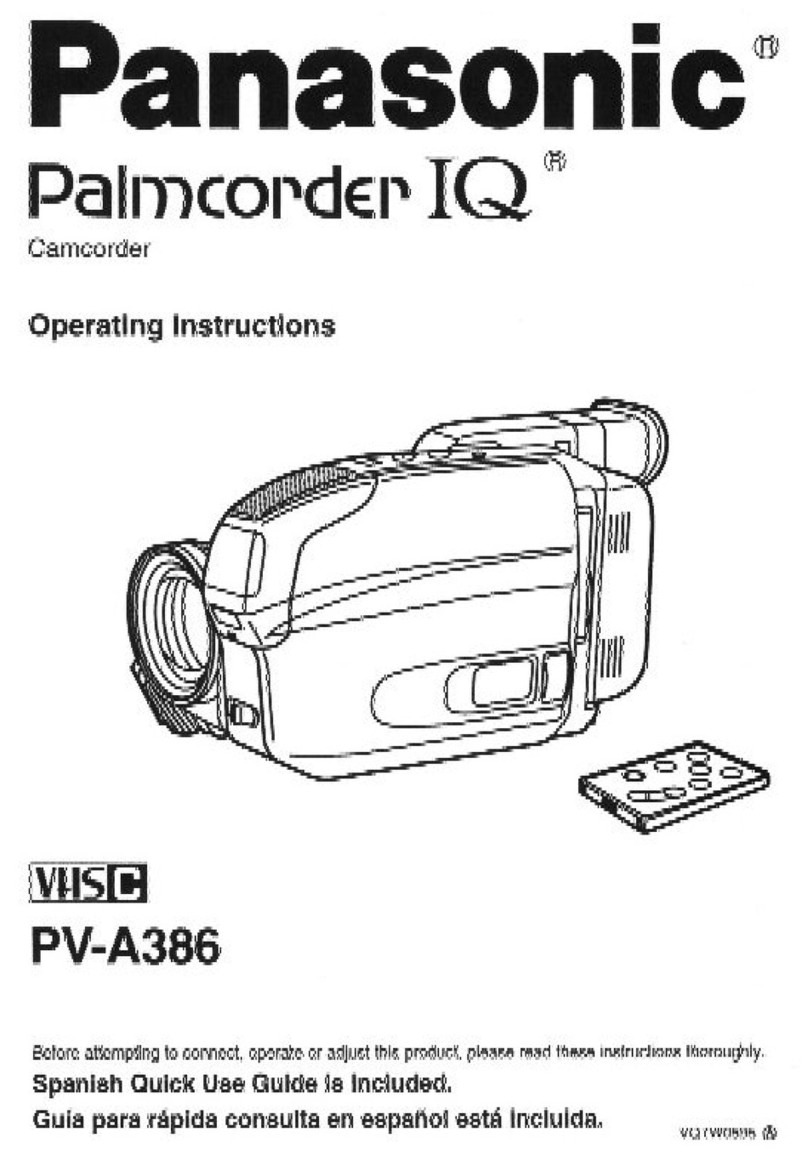 Panasonic Palmcorder PV-A386 user guide