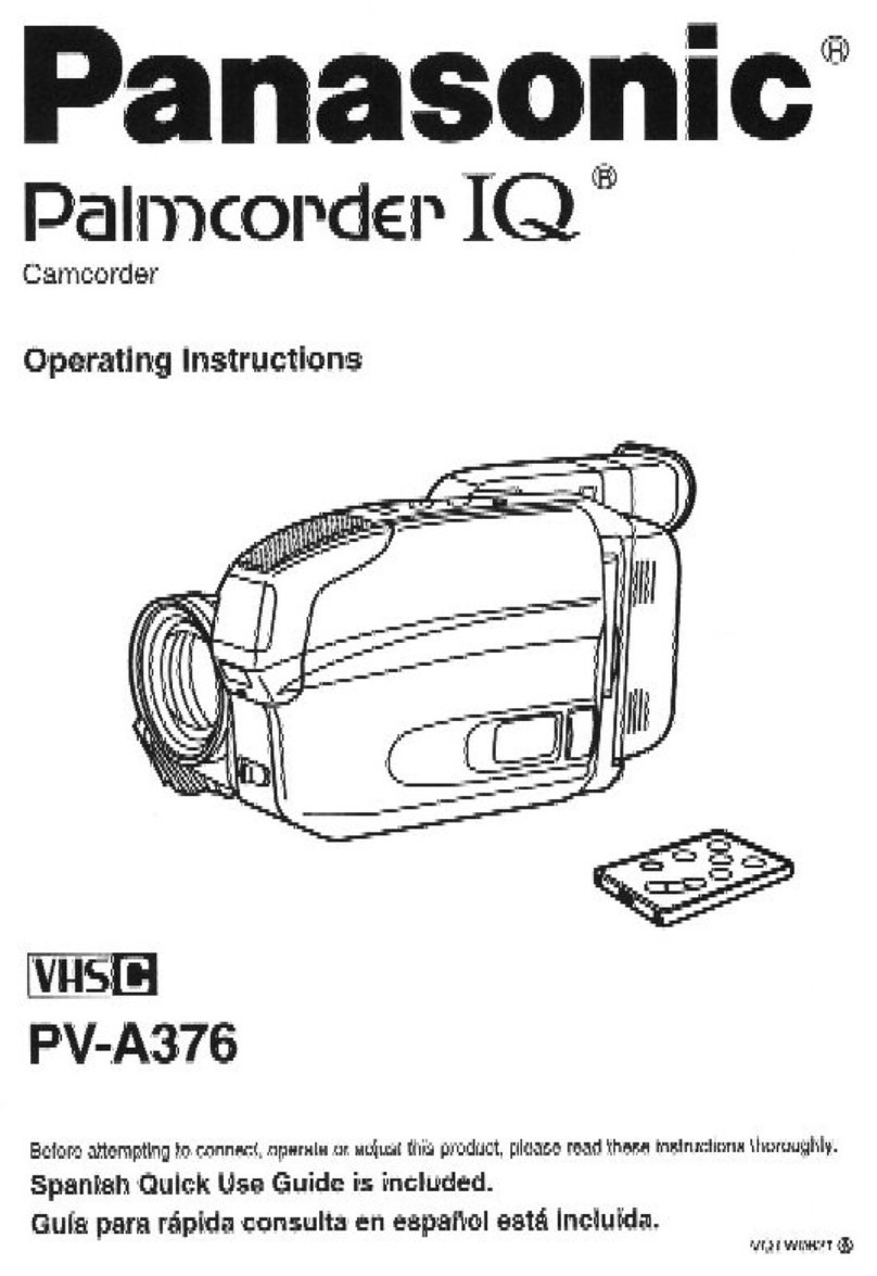 Panasonic Palmcorder PV-A376 User manual Panasonic Palmcorder PV-A376 User manual