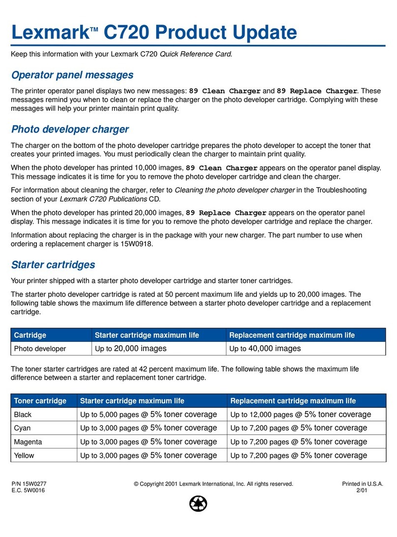 Lexmark C720 SERIES Technical manual