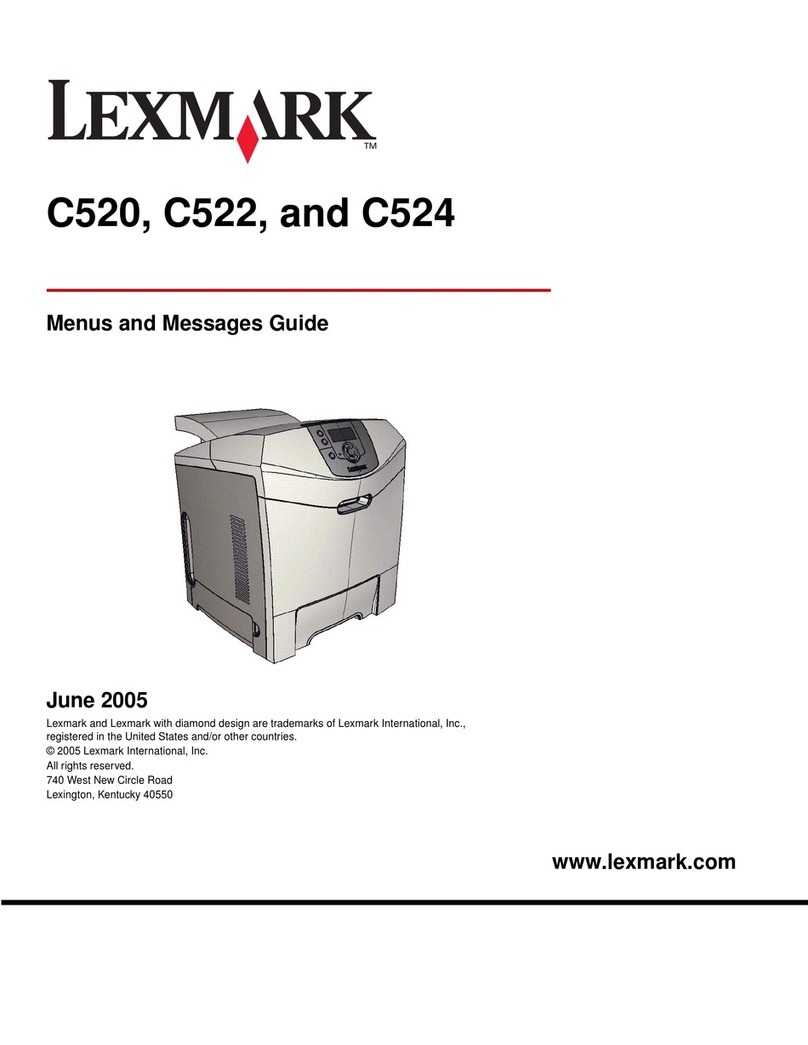 Lexmark C520 Series User manual