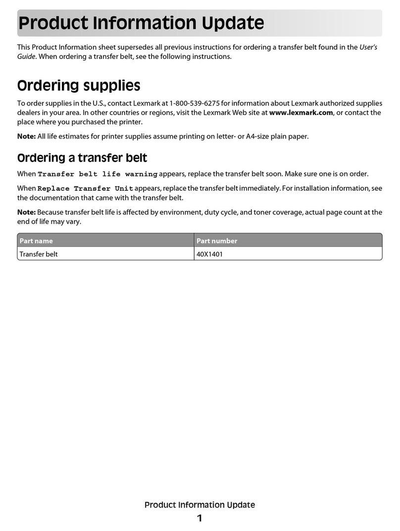 Lexmark C520 Series Operating manual