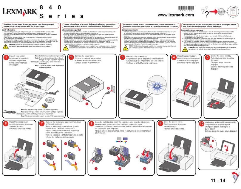 Lexmark 840 Series User manual