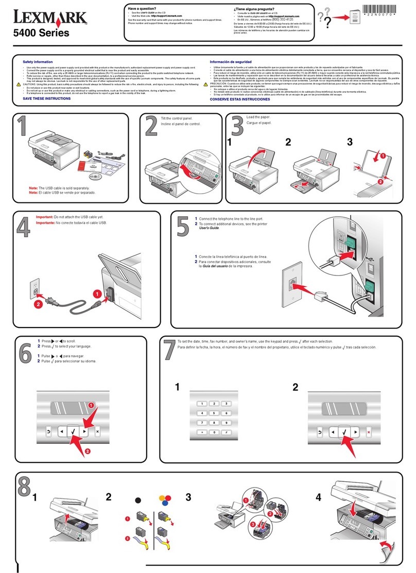 Lexmark 5400 Series User manual