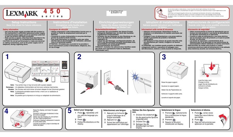 Lexmark 450 Series Manual