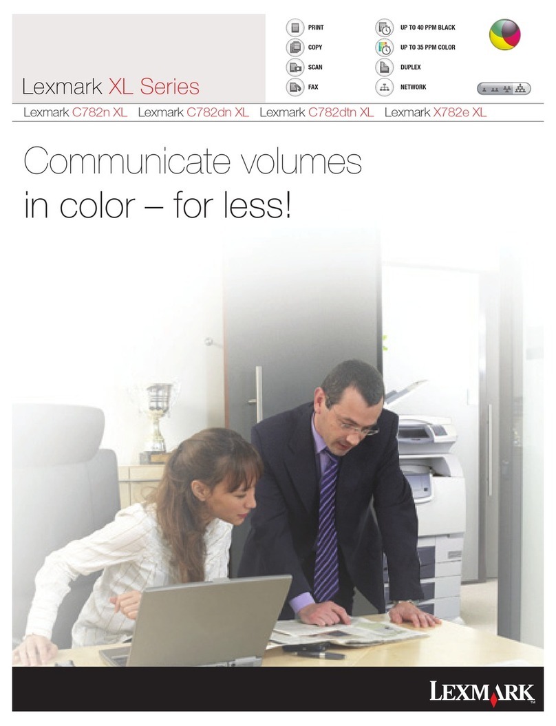 Lexmark C782dn XL User manual