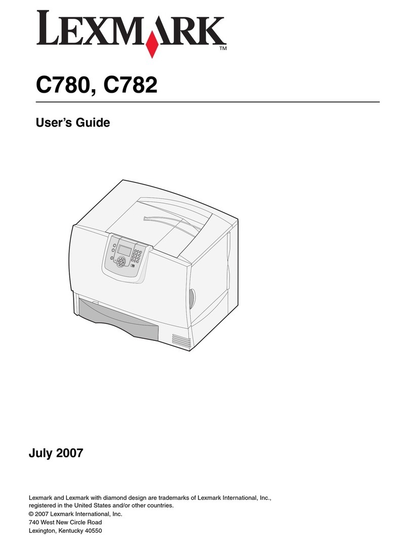 Lexmark C780 User manual