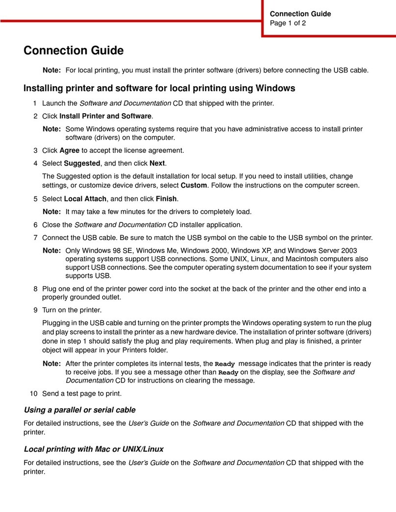 Lexmark C770 Instruction Manual