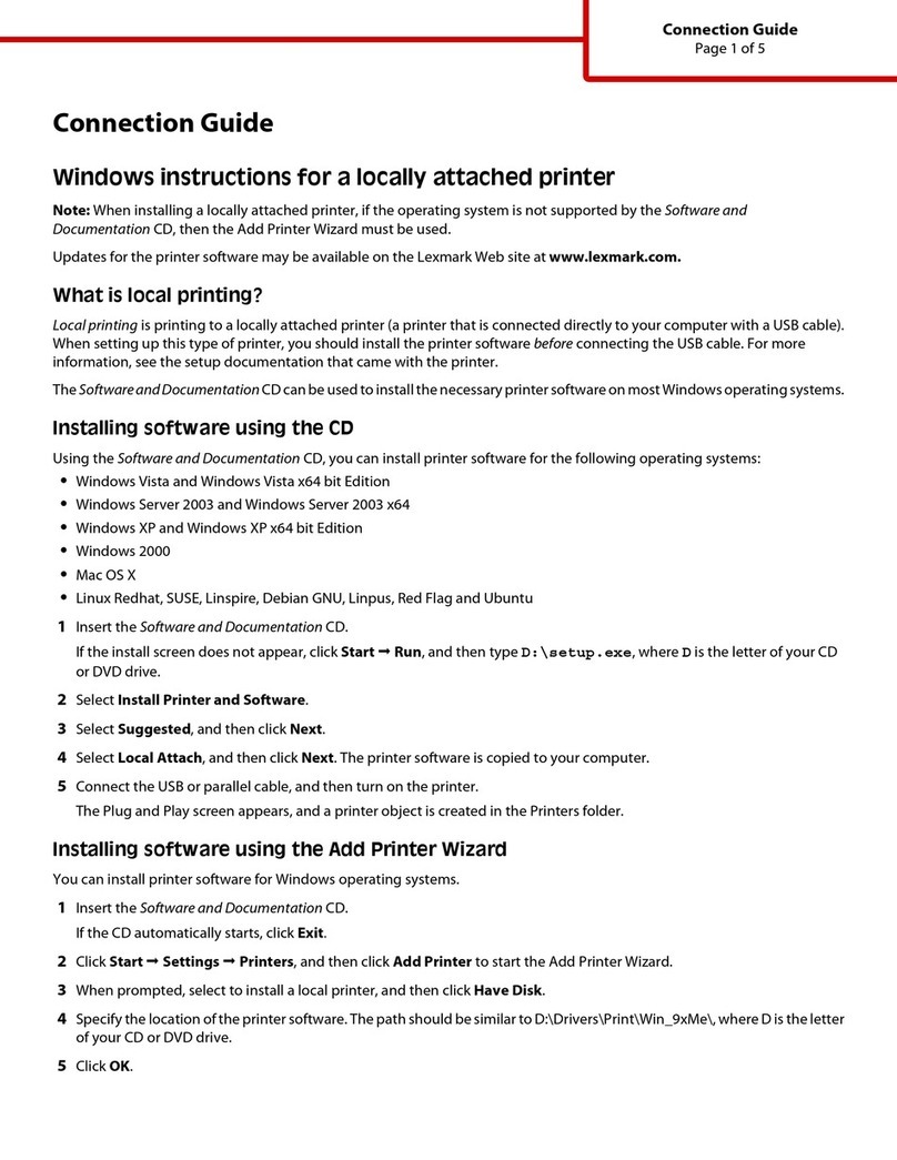 Lexmark C734dn Instruction Manual
