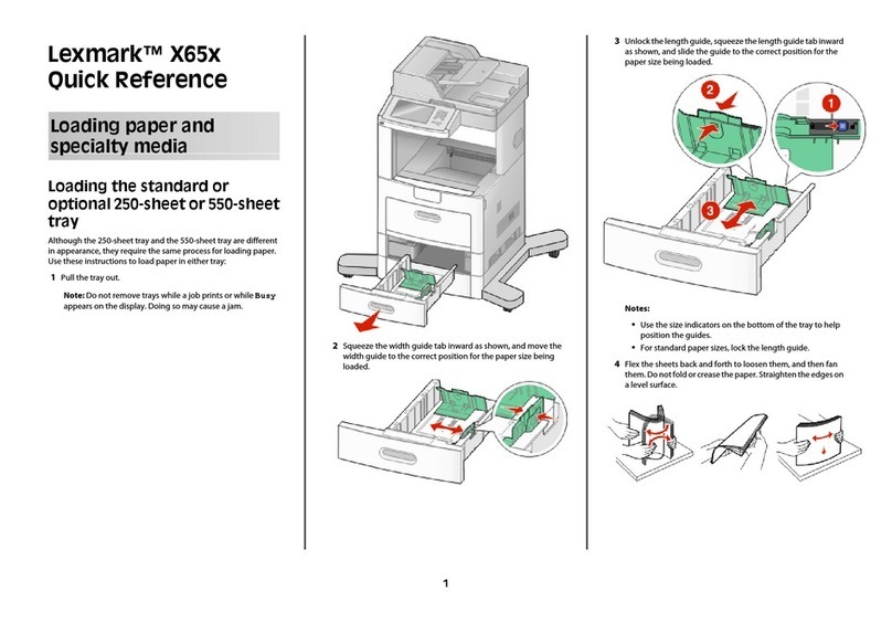 Lexmark X651DE User manual