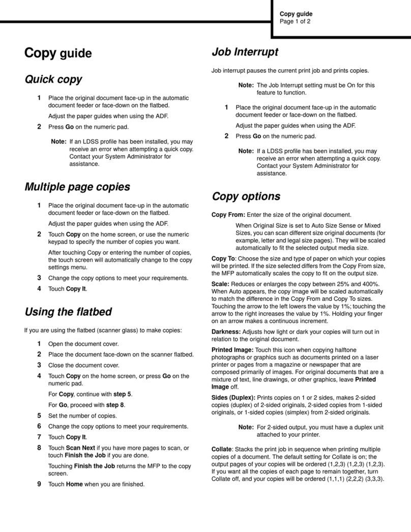 Lexmark X644E - With Modem Taa/gov Instruction and safety manual