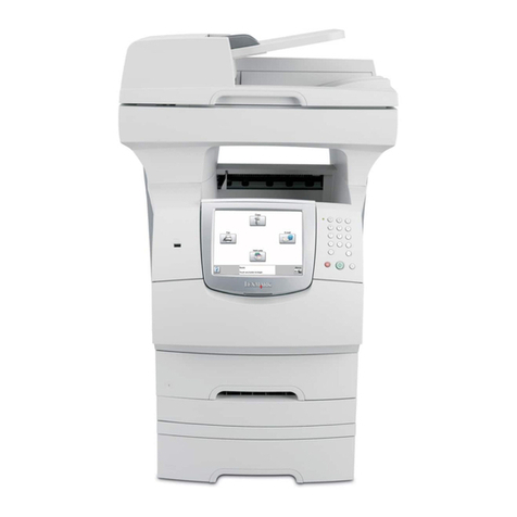 Lexmark X644E - With Modem Taa/gov User manual