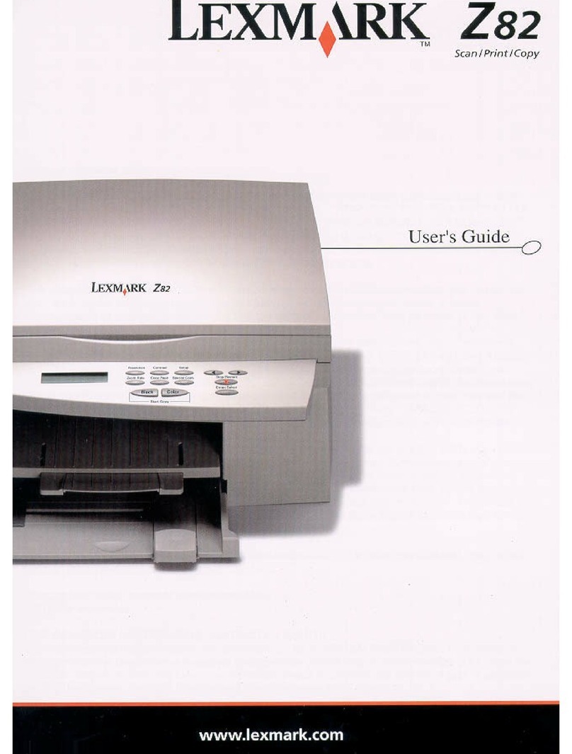 Lexmark Z82 User manual