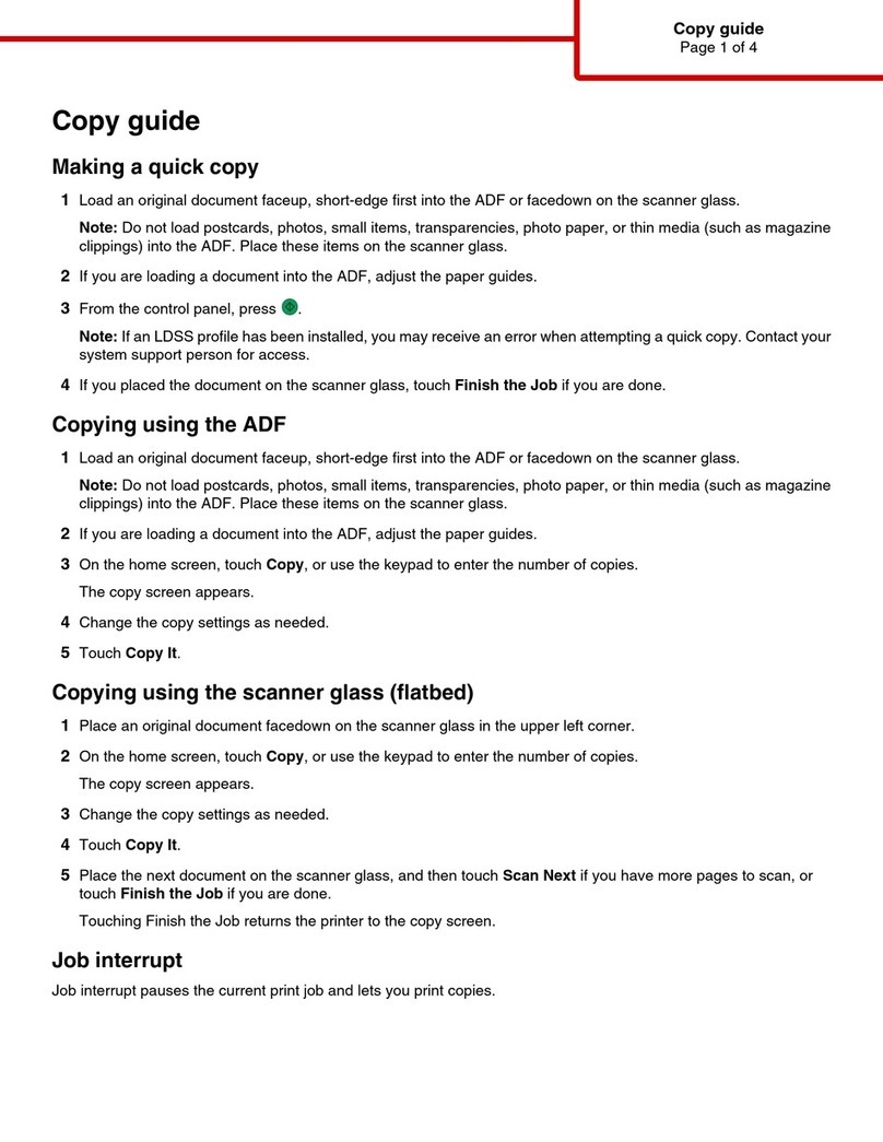 Lexmark X940E User manual