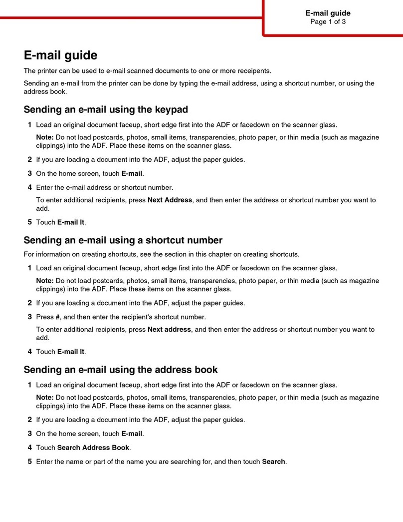 Lexmark X940E User manual