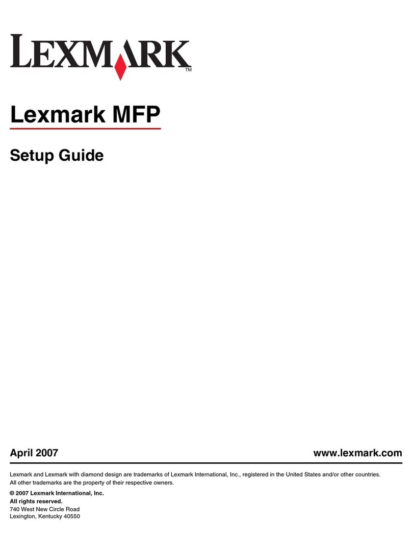Lexmark X940E User manual