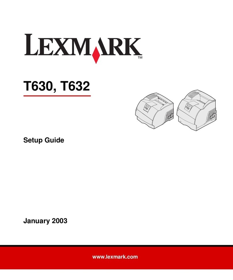 Lexmark T630 - Printer - B/w User manual