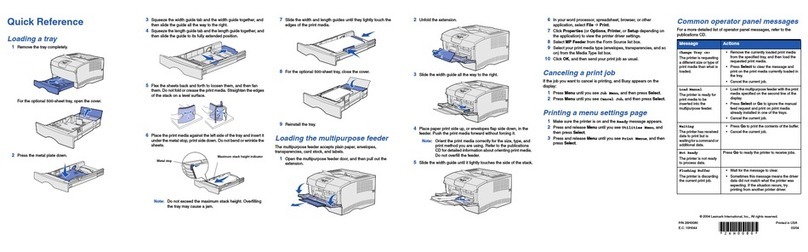 Lexmark T 430 User manual
