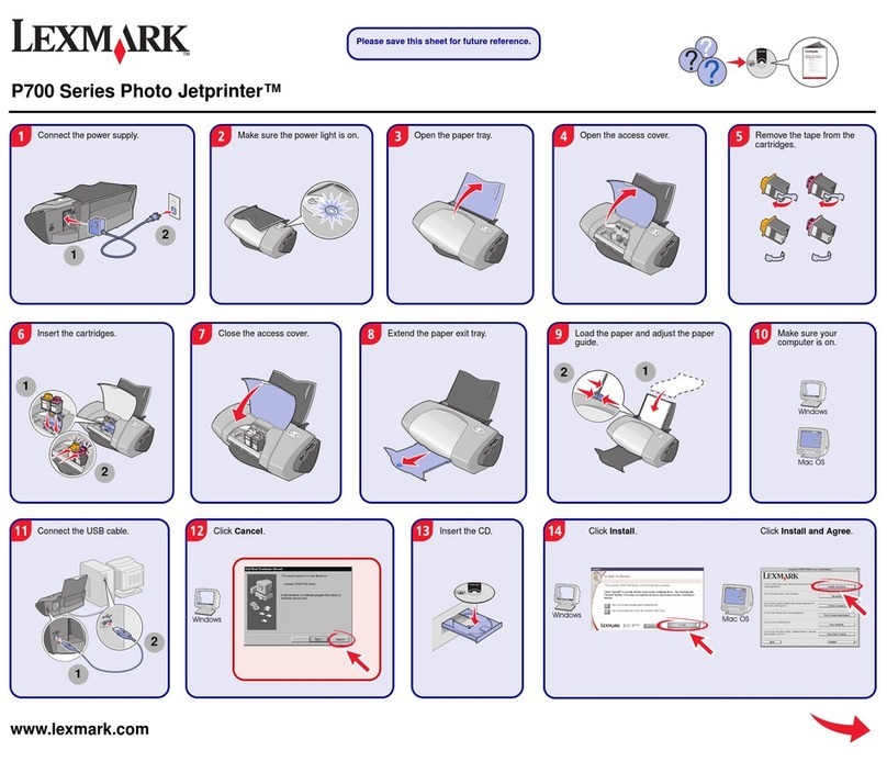 Lexmark P700 User manual