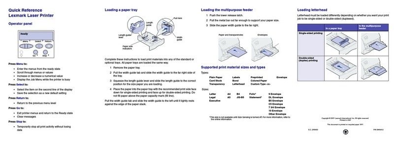 Lexmark Optra T522 User manual