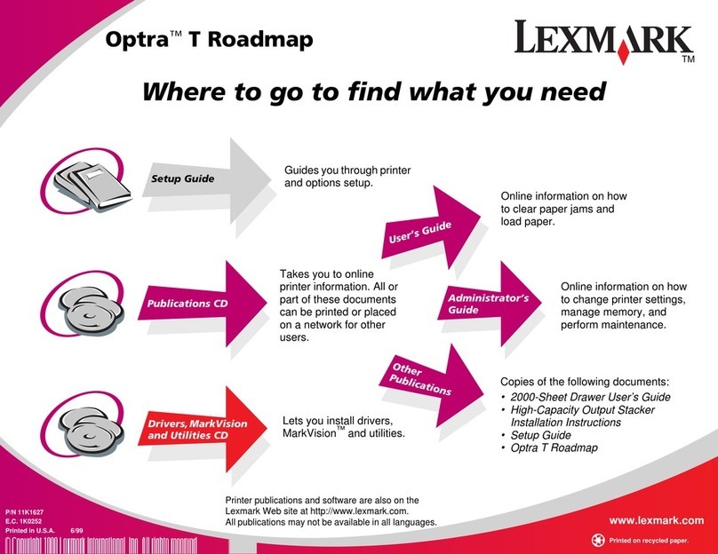 Lexmark Optra Optra T User manual