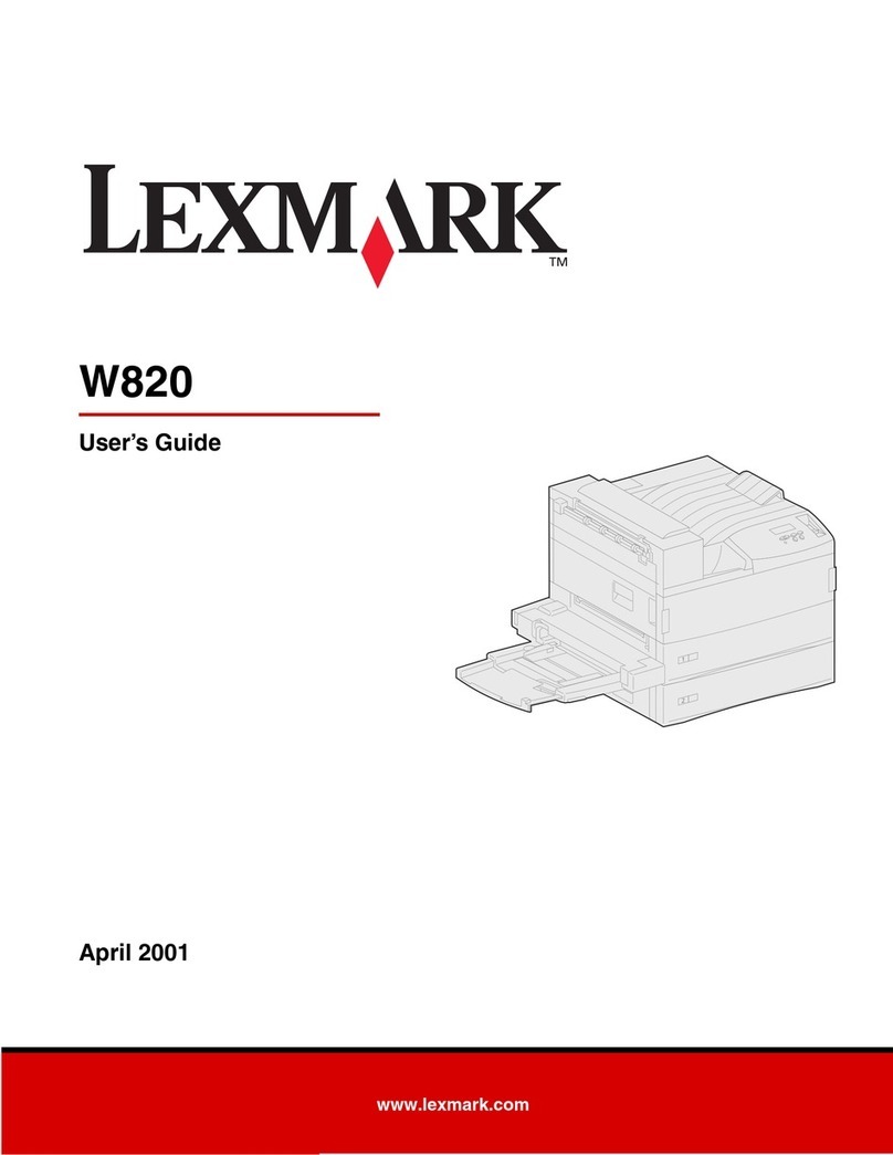 Lexmark W820n User manual