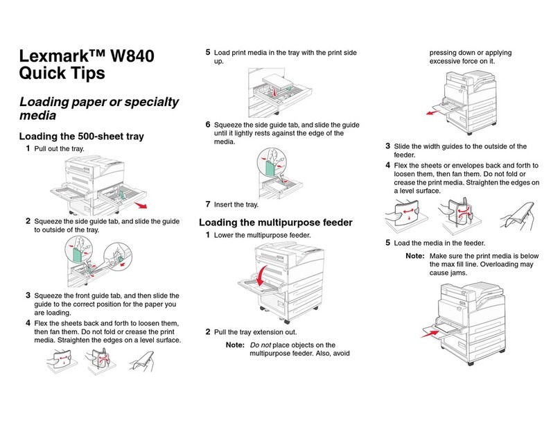 Lexmark W840 Assembly instructions