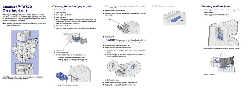 Lexmark W820 User manual