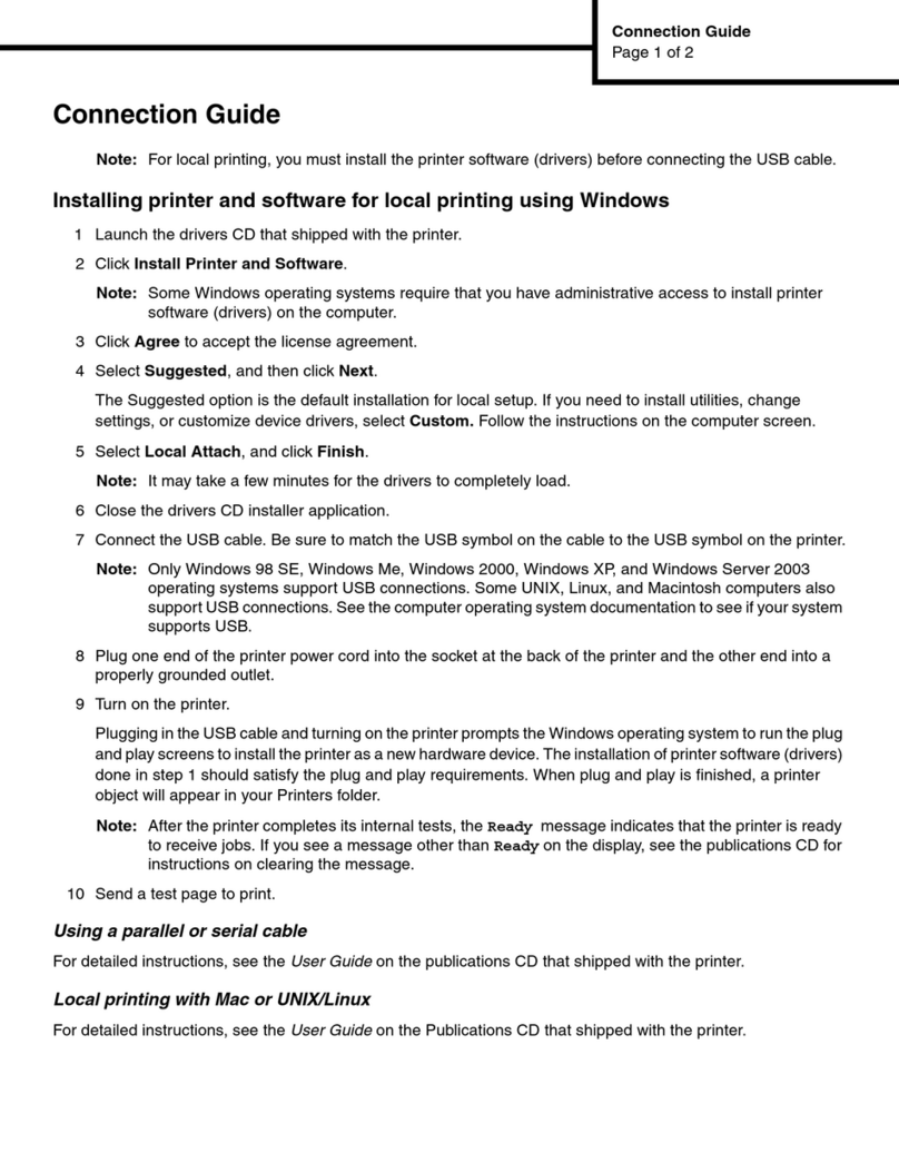 Lexmark W840 Instruction Manual