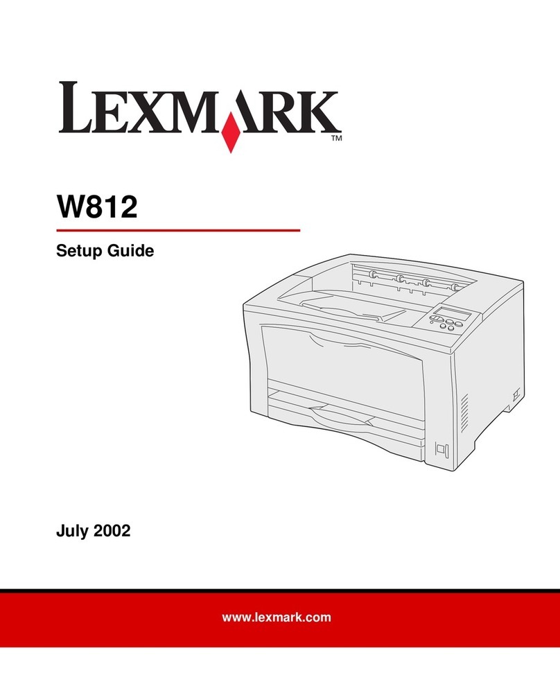 Lexmark W812 User manual