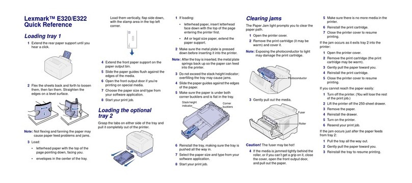 Lexmark E320 User manual