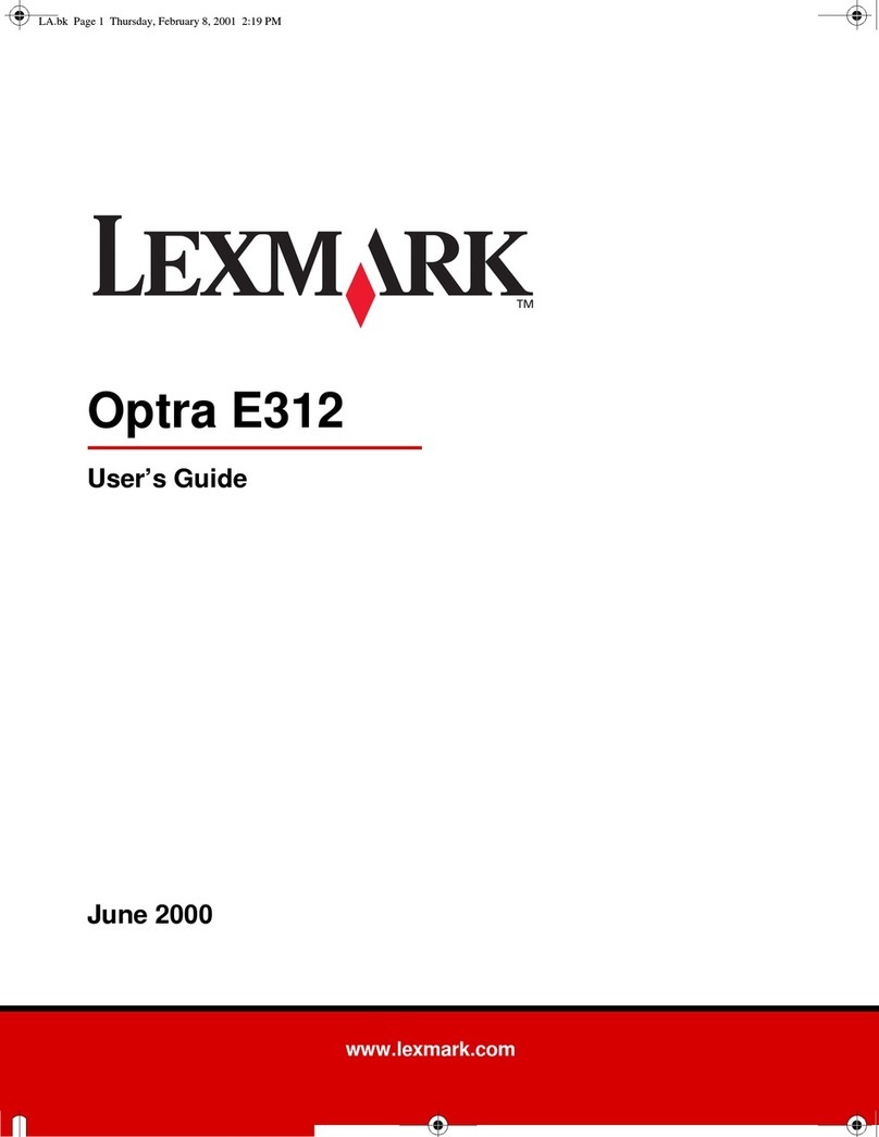 Lexmark Optra E312 User manual