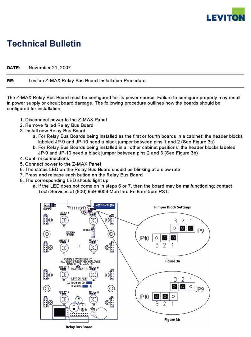 Leviton Z-MAX r24sd Technical bulletin
