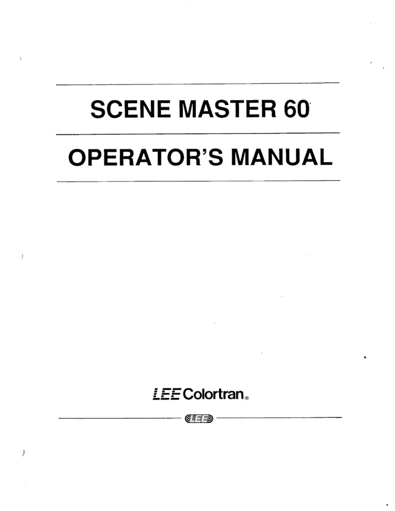 Colortran Scene Master 60 Operator's manual