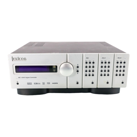 Lexicon MC-12HD User manual