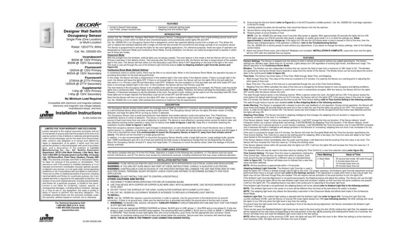 Leviton ODS0D-IDx installation instructions
