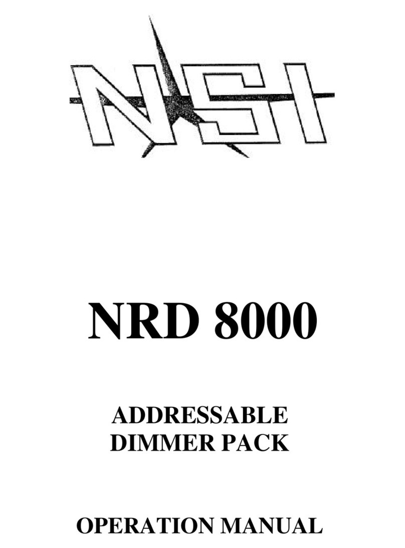 NSI NRD 8000 Operation manual