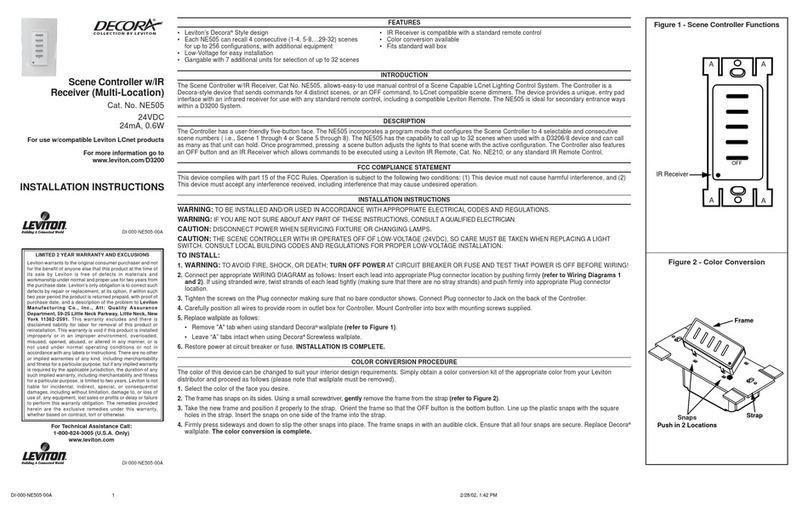 Leviton NE505 installation instructions