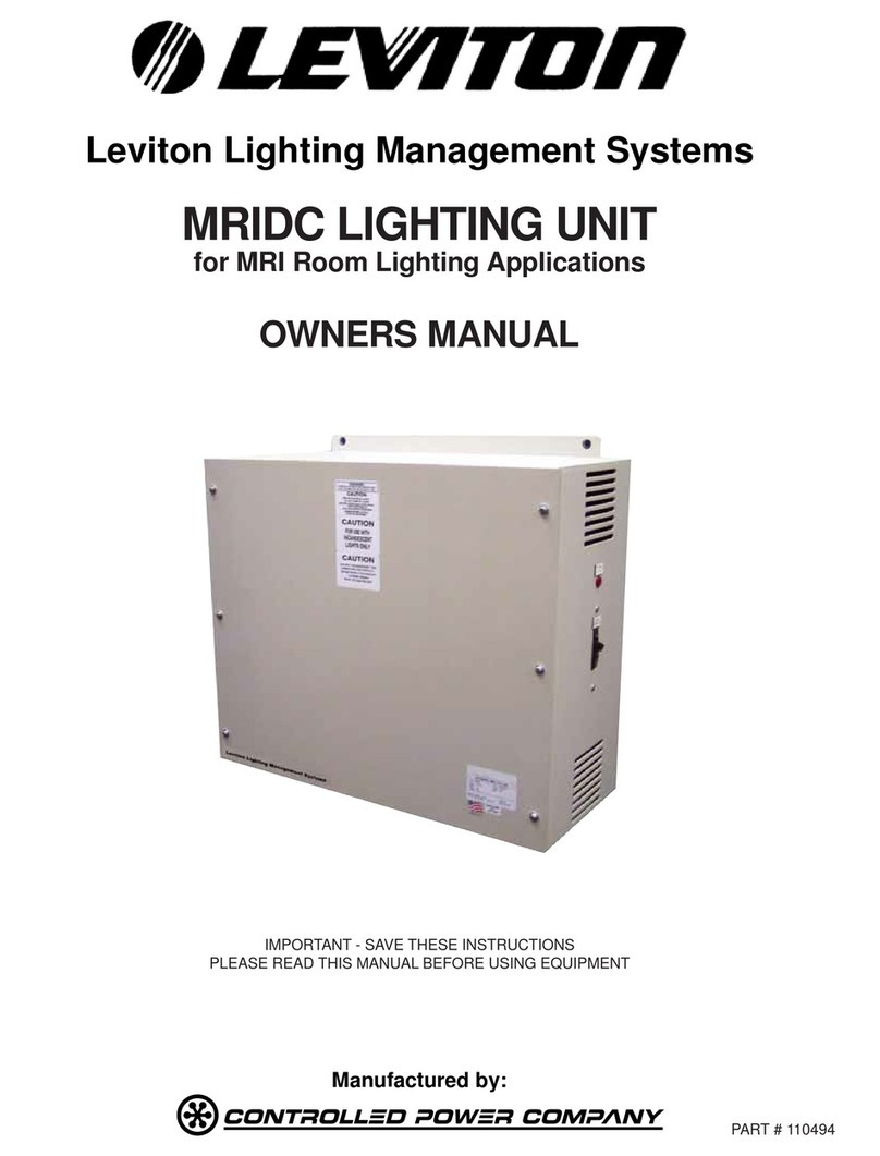 Leviton MRIDC User manual