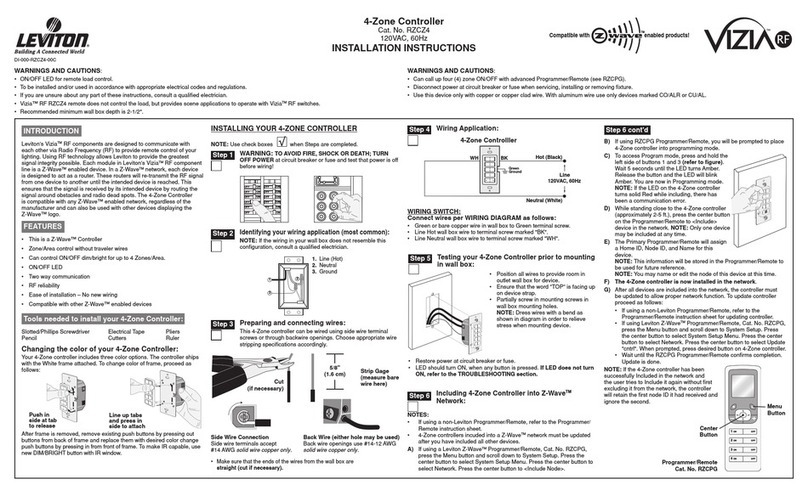 Leviton RZCZ4 User manual