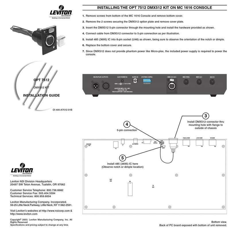 Leviton DMX-512 installation guide