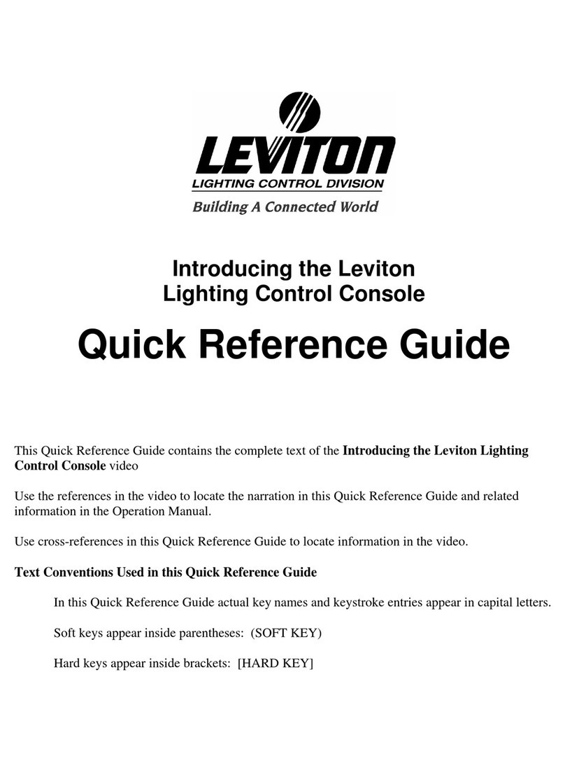 Leviton DMX-512 Quick reference guide