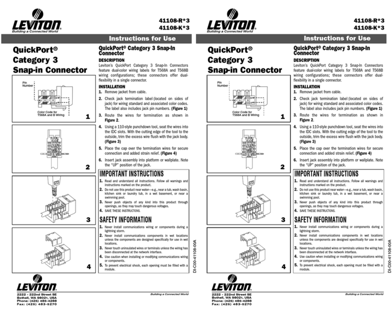 Leviton 41106-R User manual