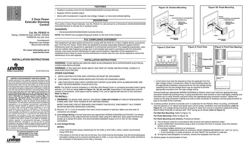 Leviton PEAUX-12 User manual