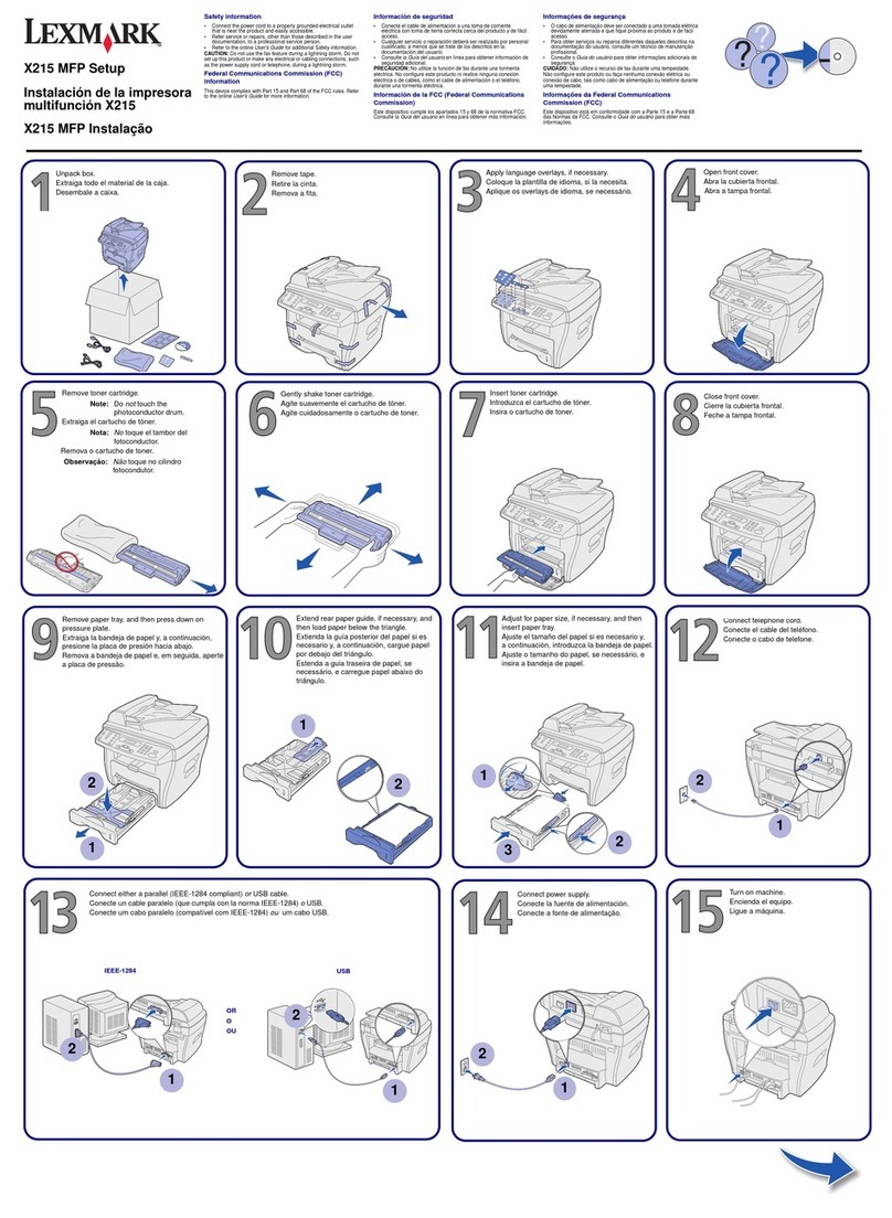 Lexmark X215 Manual