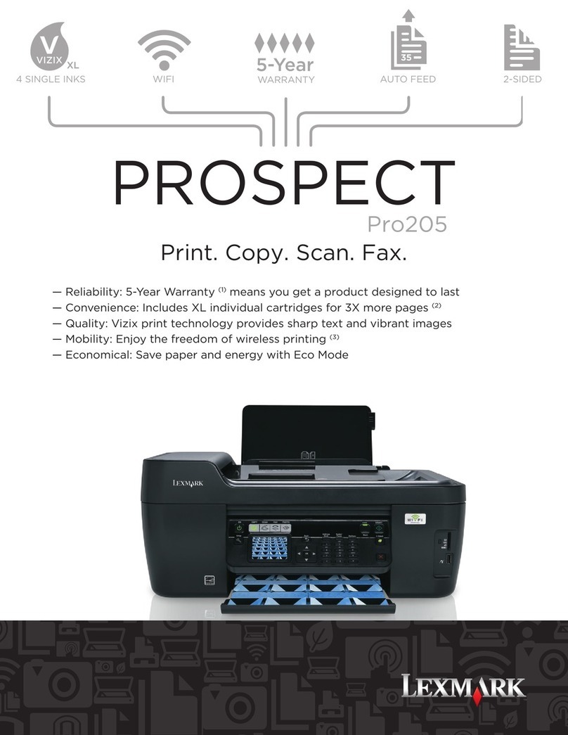 Lexmark Prospect Pro205 User manual
