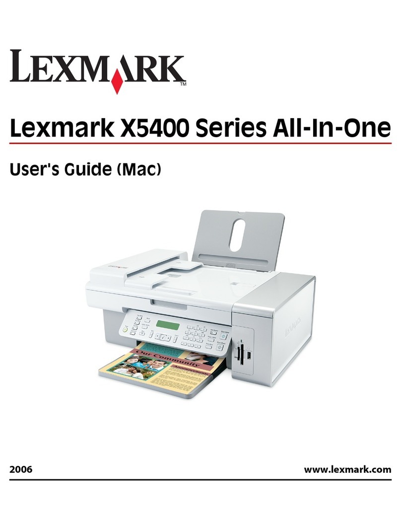 Lexmark X5470 User manual