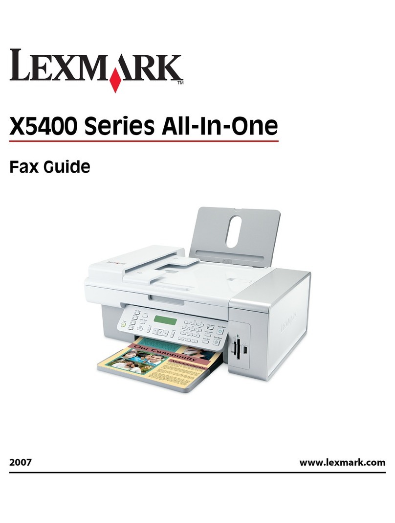 Lexmark X5470 Installation and maintenance instructions