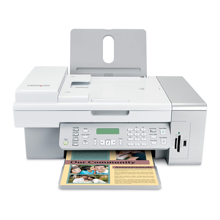 Lexmark X5495 User manual