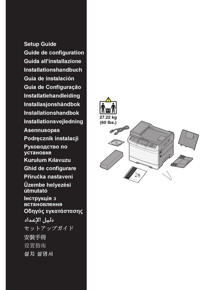 Lexmark X543DN User manual Lexmark X543DN User manual