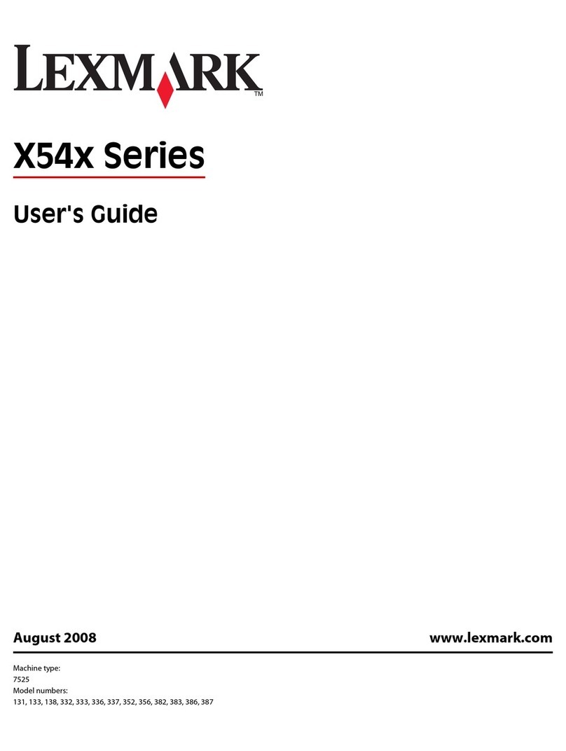 Lexmark X544DN User manual